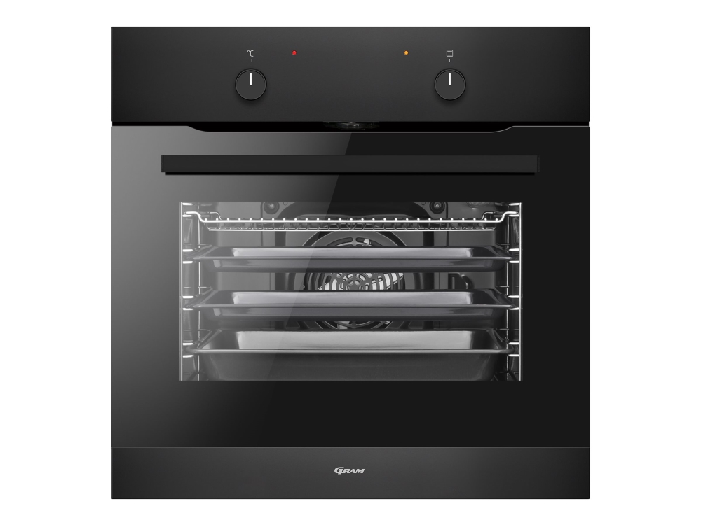 Gram IO 5610-90 B, Keskikokoinen, Sähköuuni, 65 L, 65 L, Höyry, Kiinteä
