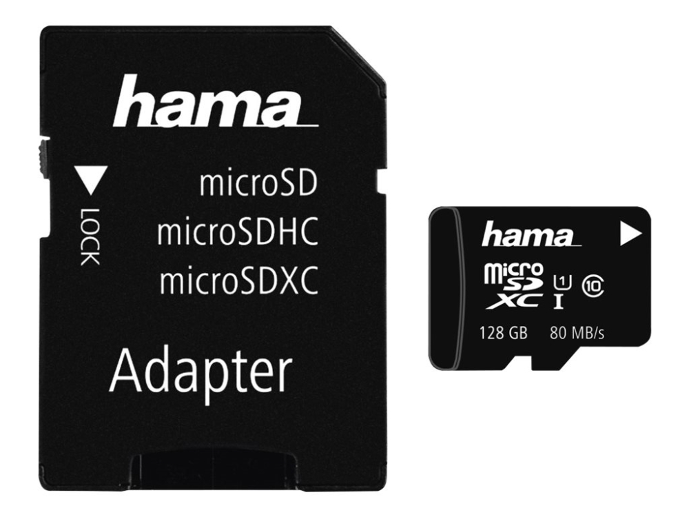 Hama Microsdxc 128 Gb Klasse 10 Uhs-I/U1 Karte (001241580000)