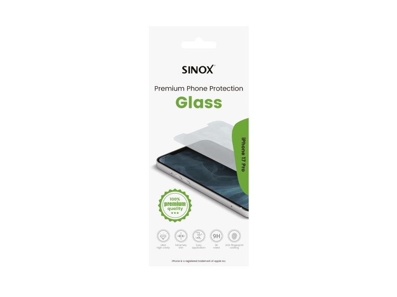 Sinox beskyttelsesglas iPhone 17 Pro®
