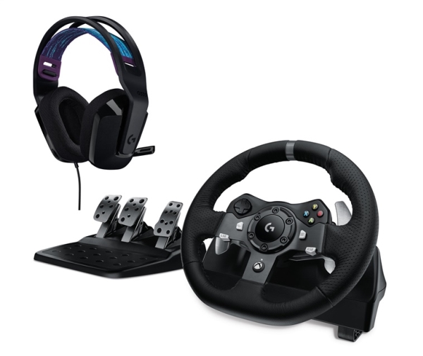 Logitech G G920 - Ratt- och pedaluppsättning - kabelansluten - svart - för PC, Microsoft Xbox One, Microsoft Xbox Series S, Microsoft Xbox Series X | Spel - Joystick och spelkontroller - Ratt & pedaler | GameStuff
