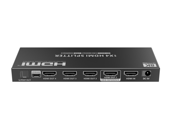 Hdmi Splitter 1 Input 4 Outputs, 8K 60Hz, Auto Scaler