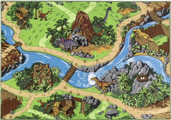 Bil Legetæppe Dino World 95 x 133 cm | Baby & barn - Barnrummet - Filtar till barn | GameStuff