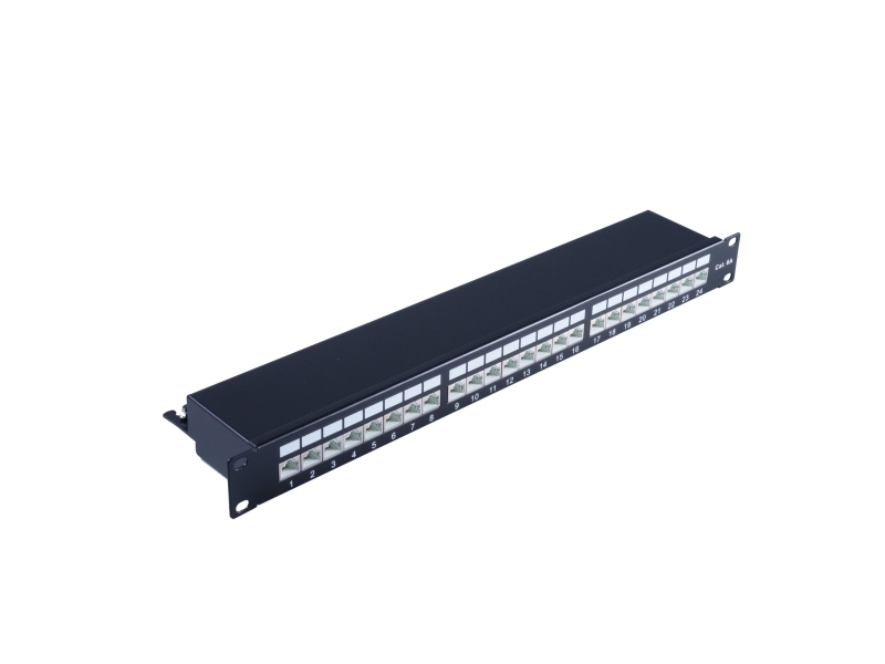 S/Conn Maximum Connectivity 75069, 10 Gigabit Ethernet, 10000 Mbit/S, Rj-45, Cat6a, Schwarz, 1U