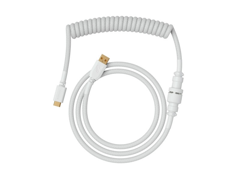 Glorious Gaming Glo-Kb-Acc-Cbl-Coil-Gwht, Weiß, 1,4 M, 1 Stück(E), Glorious Gaming, Usb Typ-A, Usb Typ-C, Pilot