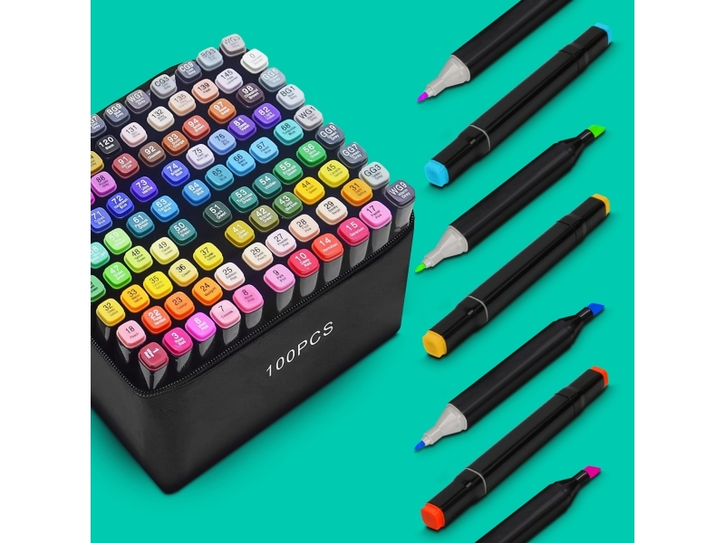 Extralink Alkoholpennor 100 st. | Skrivredskap - Märkpennor - Permanent Marker | GameStuff