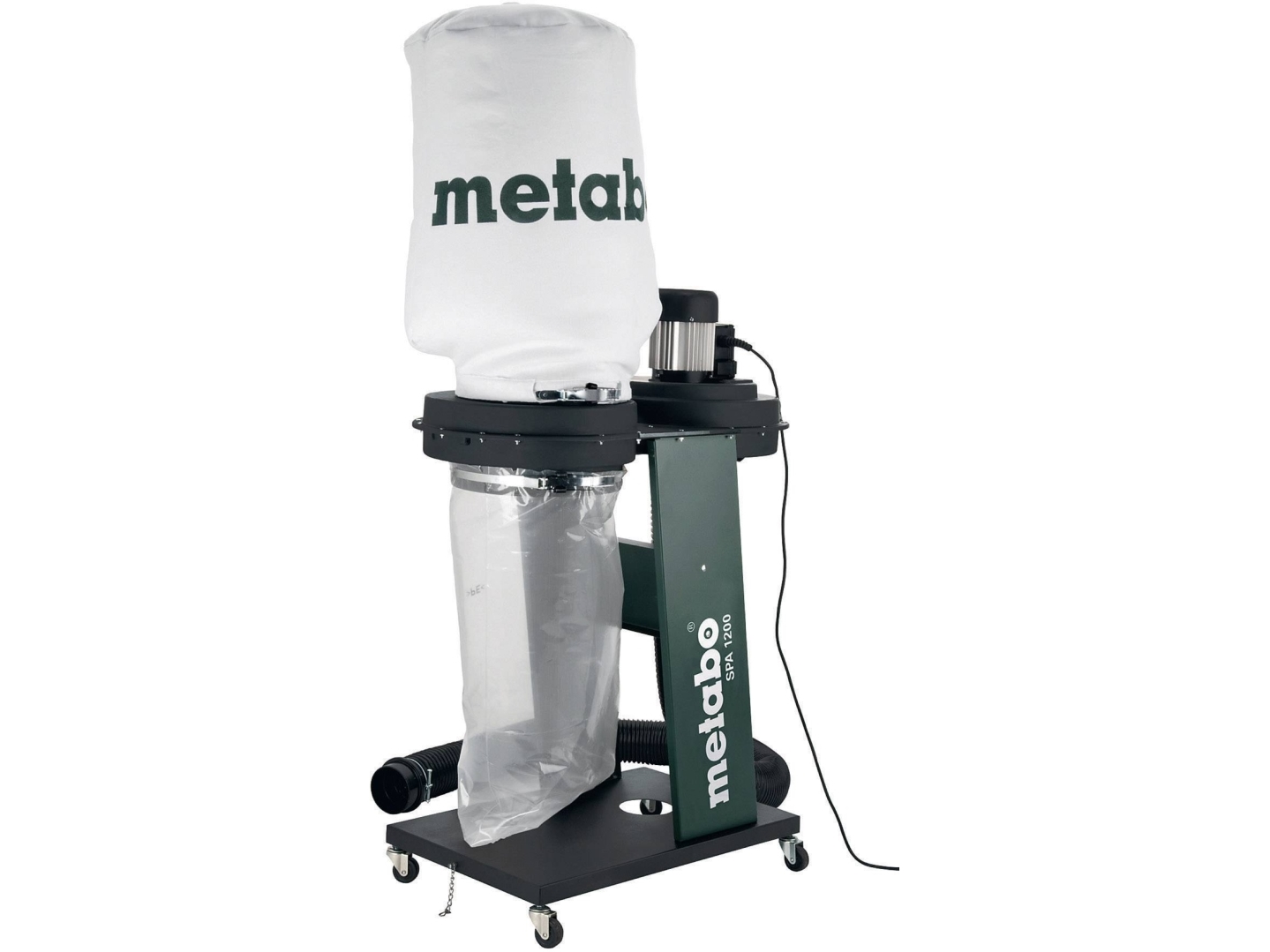 Metabo SPA 1200, Sort, Grøn, Sølv, 65 L, 250 l/s, 10000 cm², 16 mbar, 550 W | Verktyg & Verkstad - För verkstaden - Sopmaskin | GameStuff