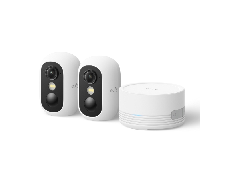 Eufy Cam C35 2-Cam Kit, IP-turvakamera, Sisätila ja ulkotila, Langaton, Katto/seinä/työpöytä, Valkoinen, IP67