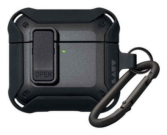Laut Zentry For Airpods 4, Case, Polycarbonate (Pc), Thermoplastic Polyurethane (Tpu), Black