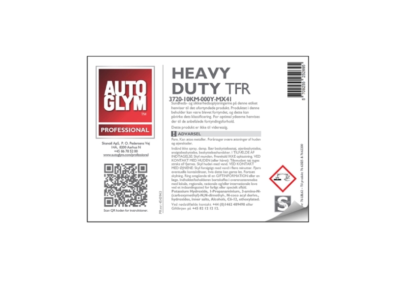 Label Autoglym Heavy Duty TFR | Bilvård & Biltillbehör - Bilvård märken - Autoglym | GameStuff