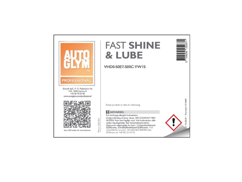 Label Autoglym Fast Shine & Lube | Bilvård & Biltillbehör - Bilvård märken - Autoglym | GameStuff