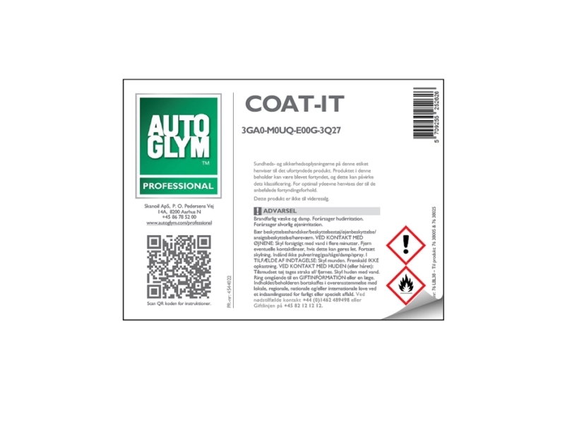 Label Autoglym Coat-It | Bilvård & Biltillbehör - Bilvård märken - Autoglym | GameStuff