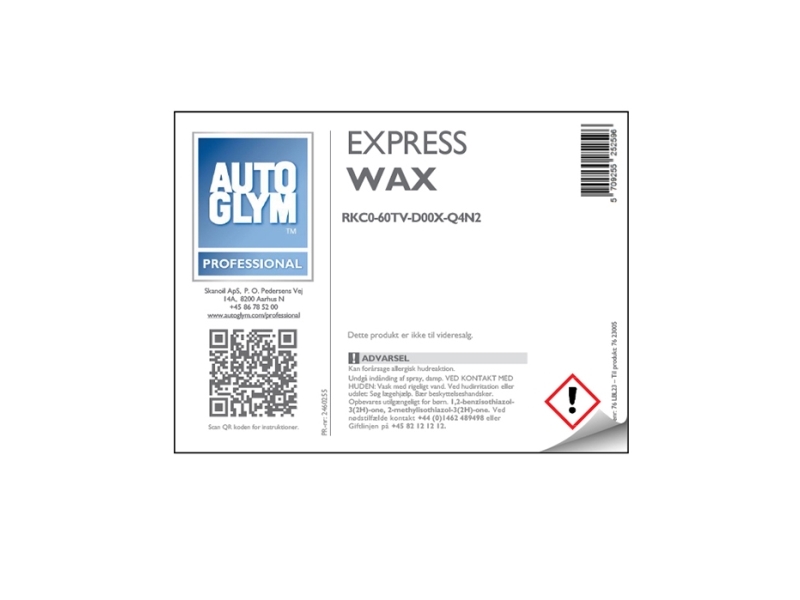 Label Autoglym Express Wax | Bilvård & Biltillbehör - Bilvård märken - Autoglym | GameStuff
