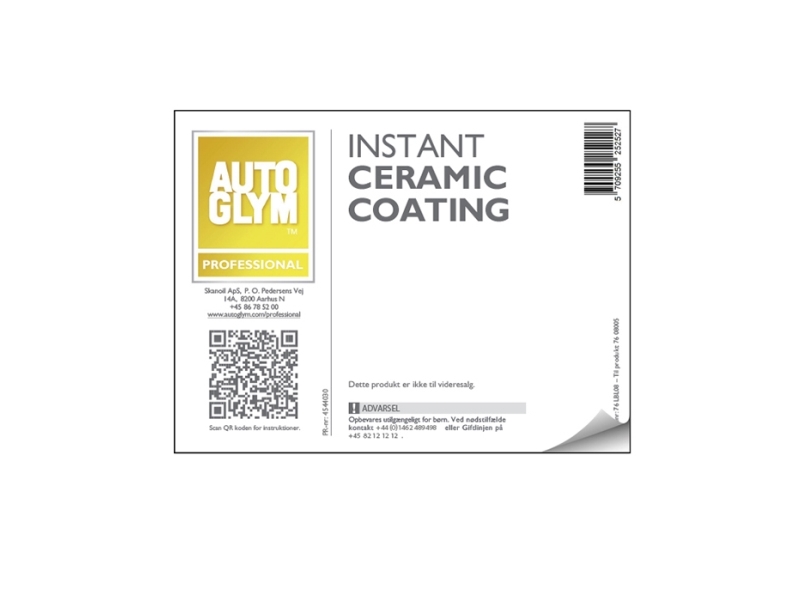 Label Autoglym Instant Ceramic Coating | Bilvård & Biltillbehör - Bilvård märken - Autoglym | GameStuff