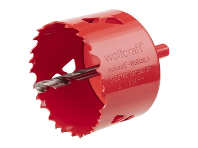 Wolfcraft Gmbh 5496000, Single, Drill, Metal, Wood, Red, Bimetal, High-Speed Steel (Hss), High-Speed Steel (Hss)