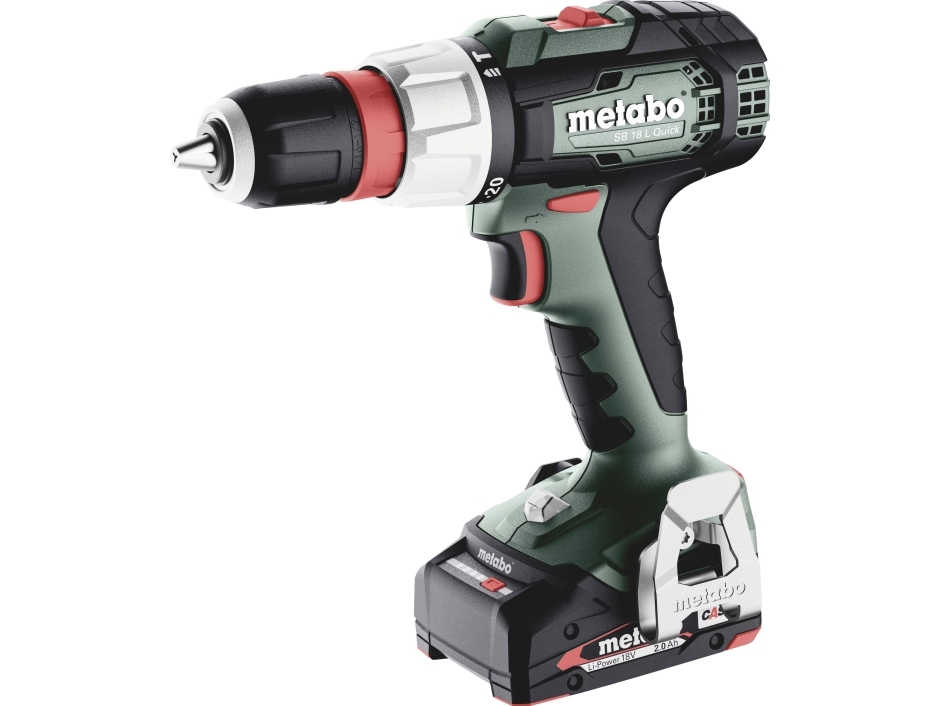 Metabo SB 18 L Quick 614054500 Batterislagborr 60 Nm 18 V Antal batterier, medföljer 2 2 Ah Litium borstlös, Fodral, inkl. extra batteri, inkl. | Elverktyg - Prof. Akku verktyg - Murhammare | GameStuff