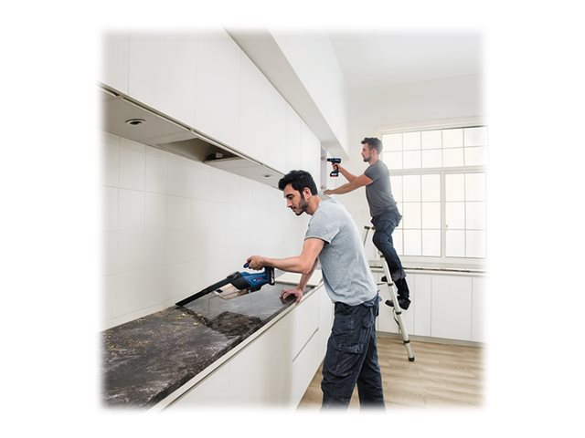 Bosch Gas Akku-Sauger 18V-1 Professional, Trocken, Filterung, 600 L/Min, Beutellos, Schwarz, Blau, Rot, Durchscheinend, 0,7 L - Solo