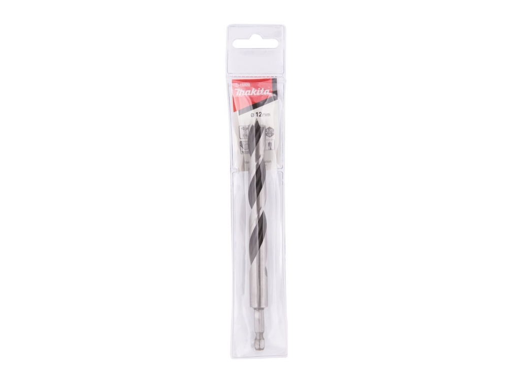 Makita - Borebit - For Træ - Stiftpunktbit - 12 Mm - Sekskantet - Længde: 150 Mm - For Makita Dhp482rtj