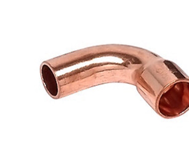 Böjning 90° 22 mm lödning - med hylsa och slät ände | VVS Artiklar - Rör & Kopplingar - Kopparrör och rördelar | GameStuff