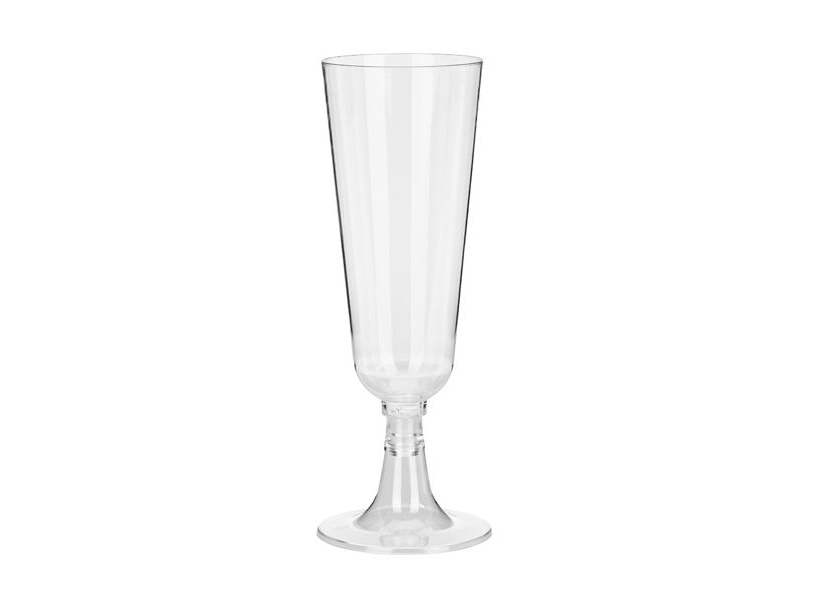 Champagneglas i plast, sæt med 8