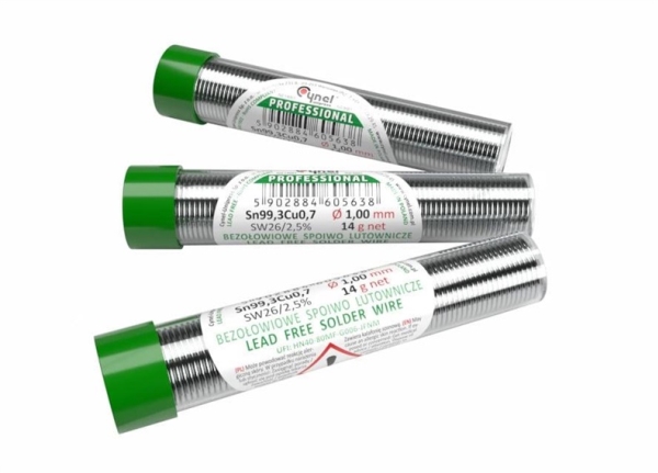 Cynel Solder Sn99.3Cu0.7-Sw26/2.5% 1Mm 14G