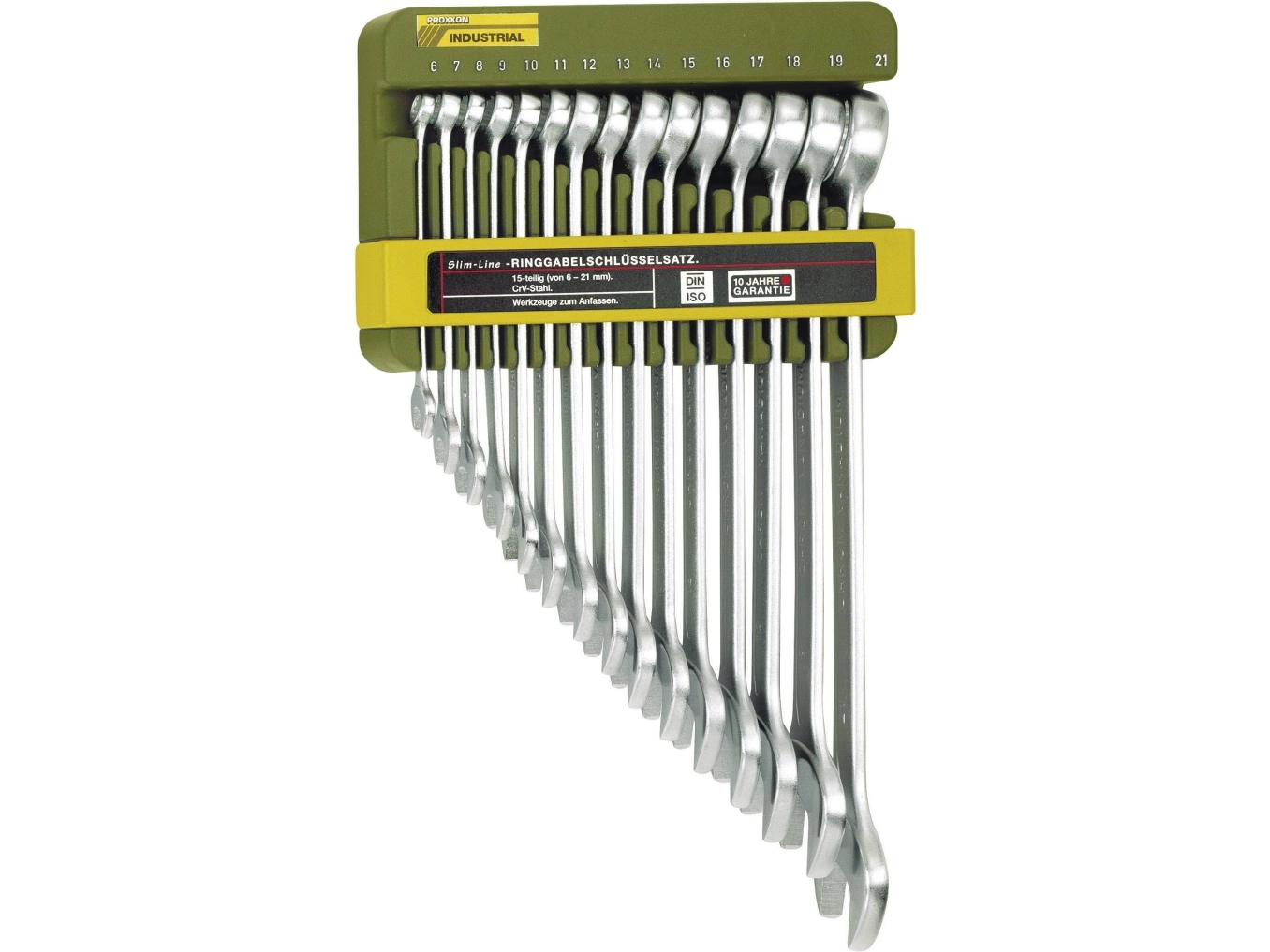 Proxxon Industrial 23821 Gaffelnyckelsats 15 stycken 6 - 21 mm | Verktyg & Verkstad - Handverktyg - Skiftnyckel | GameStuff
