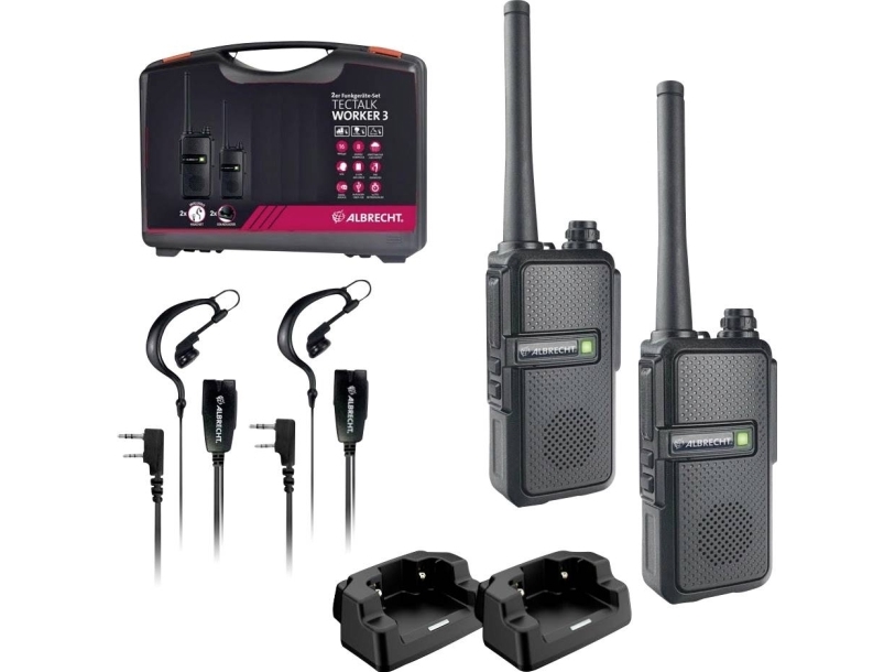 Albrecht Tectalk Worker 3 2er 29825 PMR-walkie-talkie Set med 2 st. | Tele & GPS - Hobbyradio - Walkie talkie | GameStuff