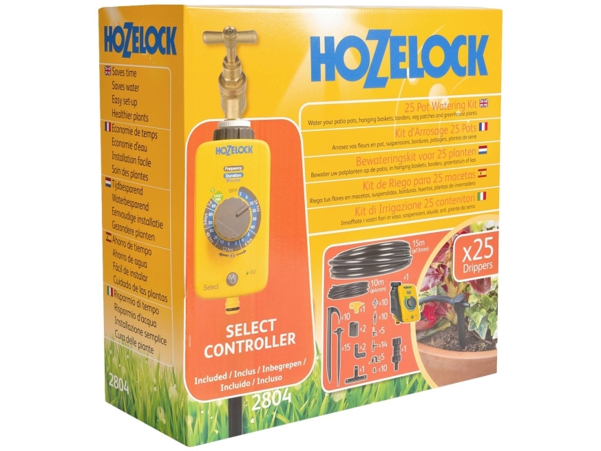 Hozelock Dråbevandingssæt Stikkobling Slangelängd: 15 m 2804 1240 | Trädgården - Bevattning av trädgårdar - Bevattningssystem | GameStuff