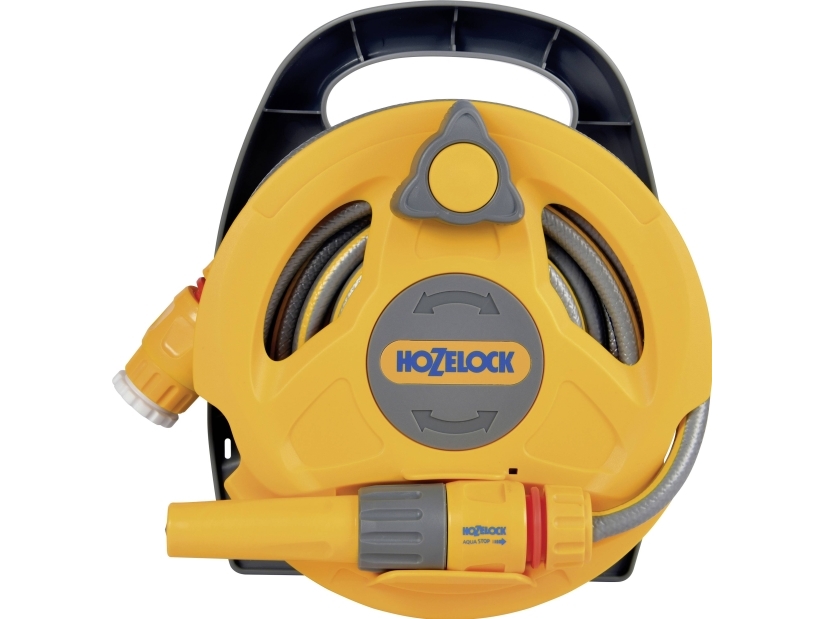 Hozelock Click &amp Go 2427 0000 1 stk Gul, Grå Slangetromle | Trädgården - Bevattning av trädgårdar - Trädgårdsslangar | GameStuff