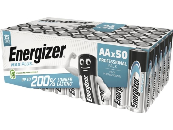 Bilde av Max Plus AA-batteri Alkali-mangan 1.5 V 50 stk