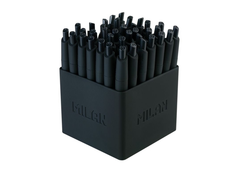 Milan 176531140, Clips, Kuglepen, Sort, 40 Stk