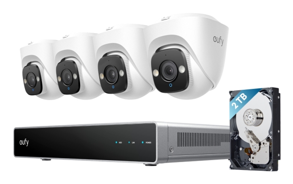 Eufy Nvr Security System E41, 8 Kanaler, 3840 X 2160 Pixel, 2 Tb, 16 Tb, Eufy, Sort, Grå, Hvid