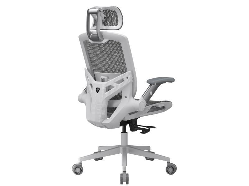 Cougar Cgr-Spo-Whw, Universal Gamingstol, 120 Kg, Polstret Ryglæn, Væddeløb, Universel, Hvid