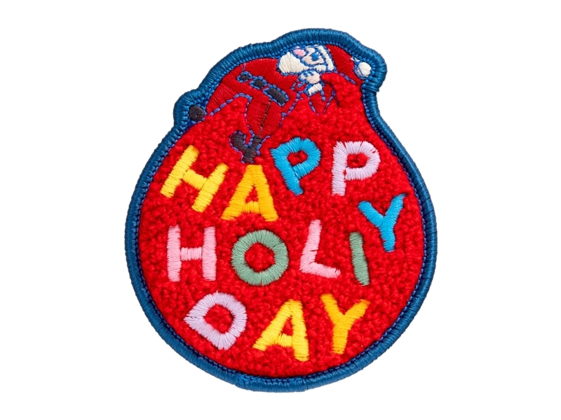 Laut Magmoji Badge – Happy Holiday Edition, Badge, Red, Fabric, Textile, 1 Pc(S)
