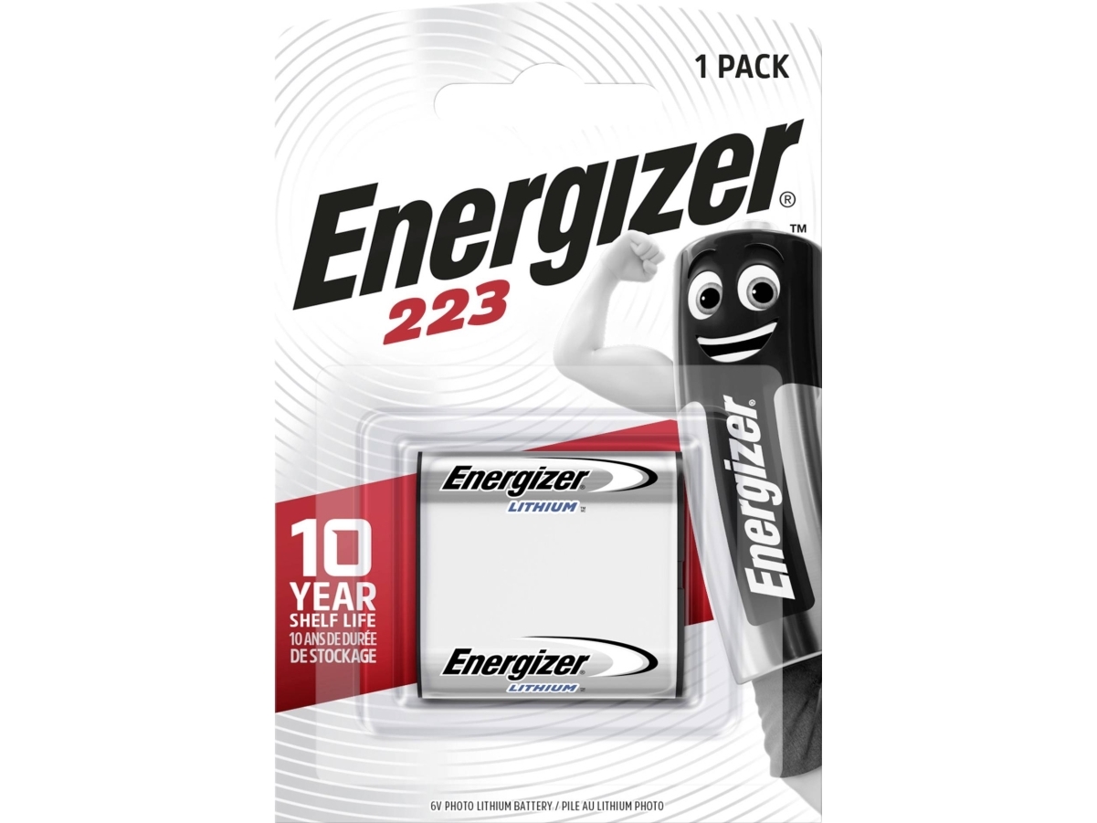 Batteri, Energizer Lithium, 223/Cr-P2, 6 V, Kamerabatteri