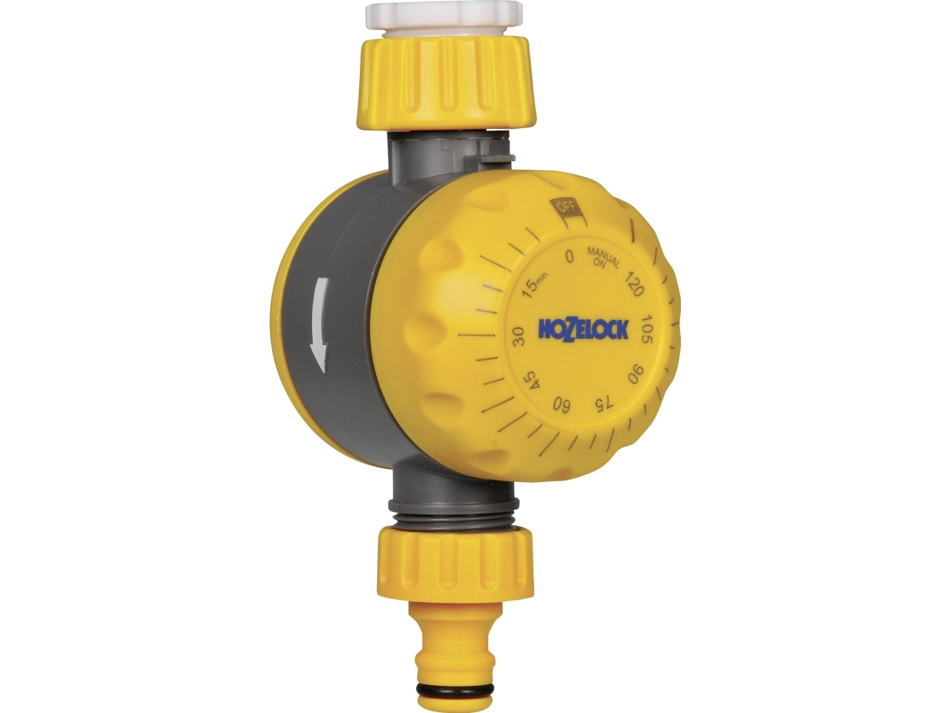 Hozelock 2210, Mekanisk vandringstimer, 120 min., Grå, Gul, 1 stk | Trädgården - Bevattning av trädgårdar - Bevattningssystem | GameStuff