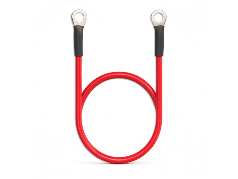 Qoltec Batteriekabel Mit M8 Steckerenden 8Mm Ösenkabel 60Cm Rot
