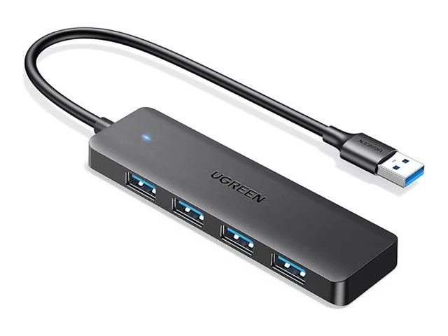 Usb Hub Ugreen Adapter Ugreen 4In1 25851 Usb-A Auf 4X Usb-A Hub (Schwarz)