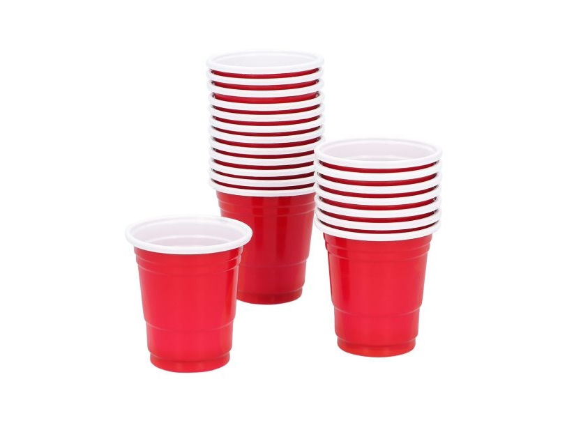 Røde Shotglas, 20 Stk.