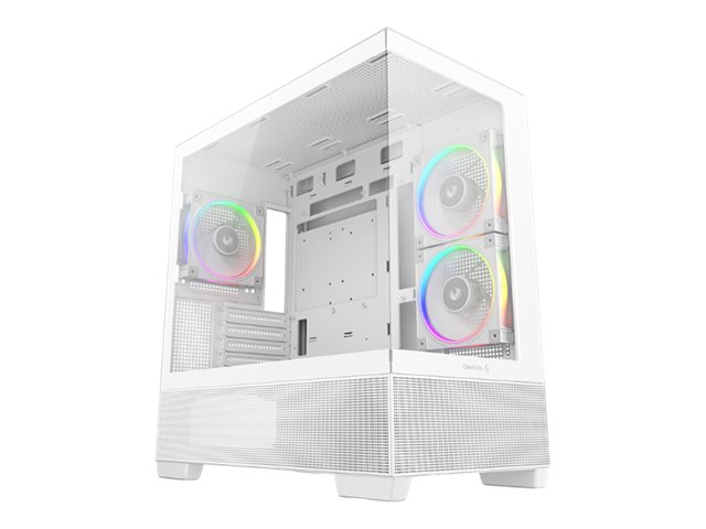 Deepcool Cg380 3F Wh, Midi Tower, Pc, White, Itx, Micro Atx, Acrylonitrile Butadiene Styrene (Abs), Spcc, Tempered Glass, Multi