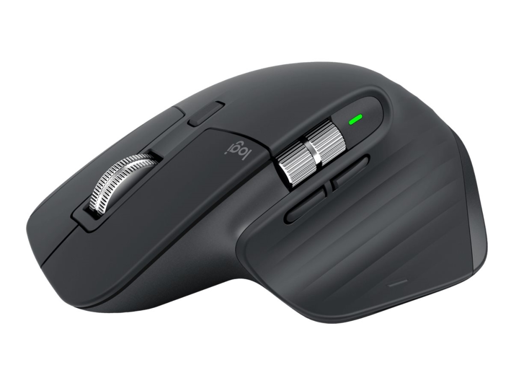 Logitech Master Series Mx Master 3S - Bluetooth Edition - Mus - Ergonomisk - Højrehåndet - Optisk - 7 Knapper - Trådløs - Bluetooth - Grafit