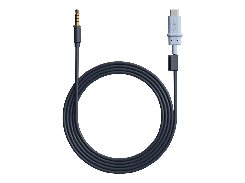 Logitech - USB-C till uttagsadapter för hörlurar - 3,5 mm ljuduttag hane till USB-C hane - 1.3 m