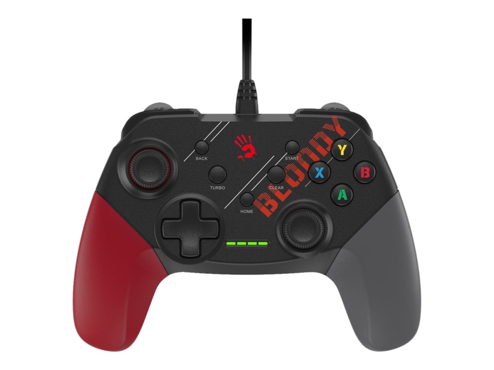 Bloody Gp30 - Gamepad - Kablet - Sportsrød - For Nintendo Switch, Pc, Android, Sony Playstation 3