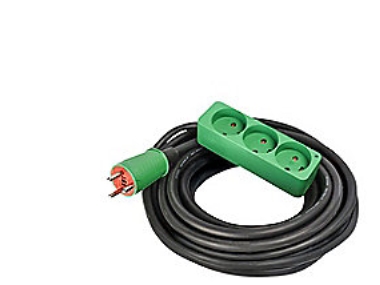 BE Kabelsats 10m 3-polig sockel m/jord - BLUEELECTRIC 10m neoprenkabel 3-polig sockel m/jord 3x1,5mm2 16A | Annan EL - Övriga artiklar | GameStuff