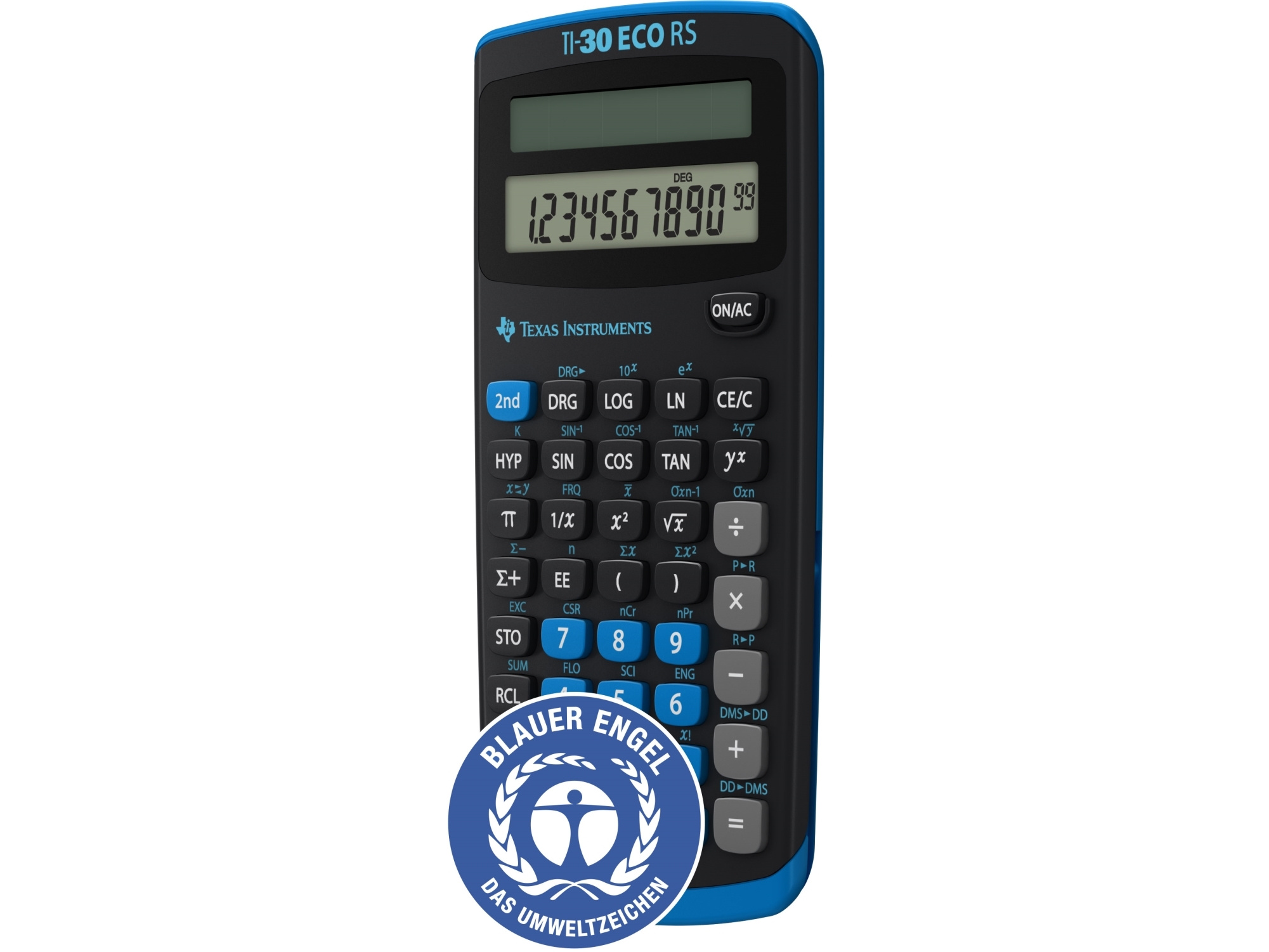 Texas Instruments Ti-30 Eco Rs - Videnskabelig Regnemaskine - 10 Cifre - Solpanel