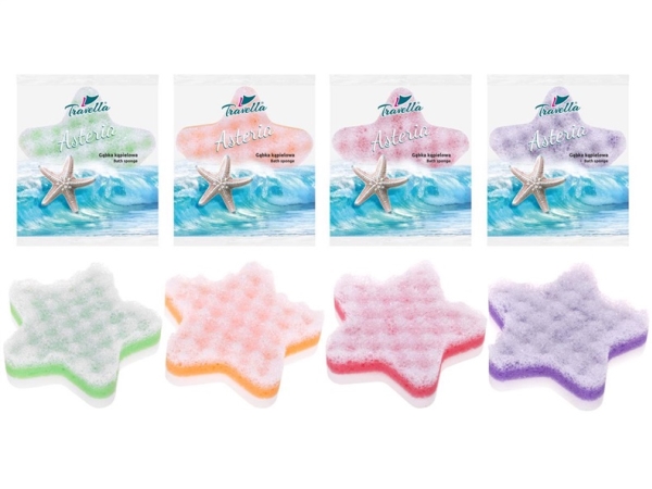 Badesvamp Asteria, 4 forskellige farver