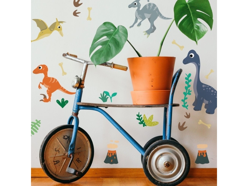 Venlig Dinosaur Wallstickers