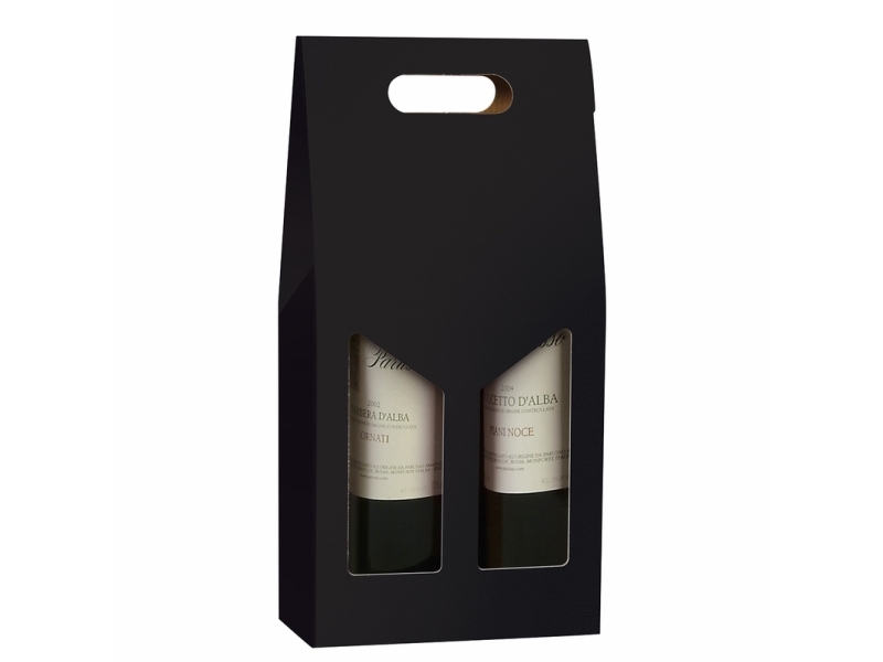 Gaveæske Til Vin, Udvendig Dim: 380 X 180 X 90 Mm, Indre Dim: 180 X 90 X 380 Mm, 1-Lags,B-Flute, Sær