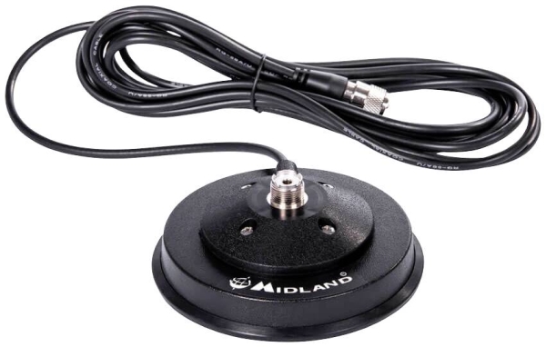 Magnet-antennefod. Midland PL magnetisk bas, 117mm C1183 | Tele & GPS - Hobbyradio - Tillbehör | GameStuff