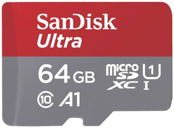Ultra - Flashminnekort (microSDXC til SD-adapter inkludert) - 64 GB