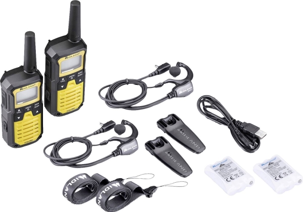 Midland XT50 Pro Case Yellow C1464.01 LPD/PMR walkie-talkie Set om 2. | Tele & GPS - Hobbyradio - Walkie talkie | GameStuff